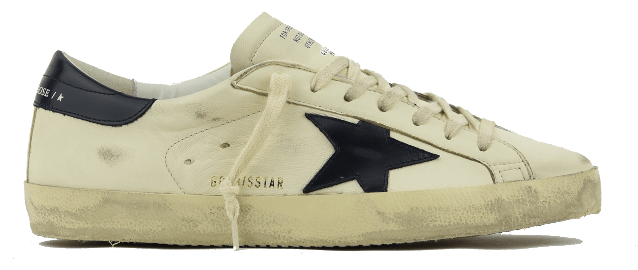 Golden Goose Superstar Beige Night Blue Beige