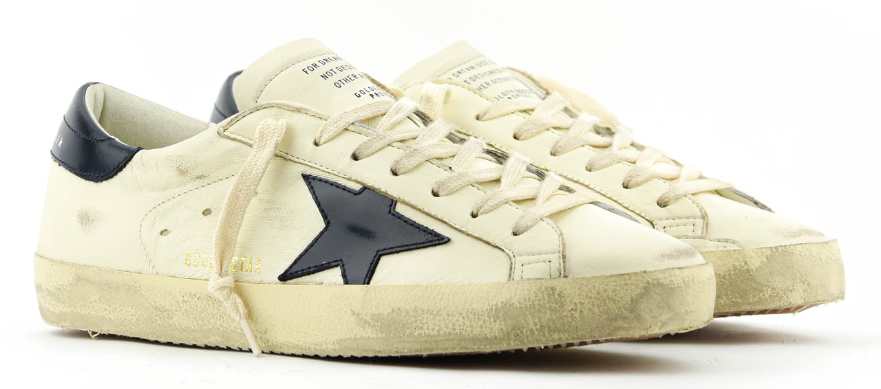 Golden Goose Superstar Beige Night Blue Beige