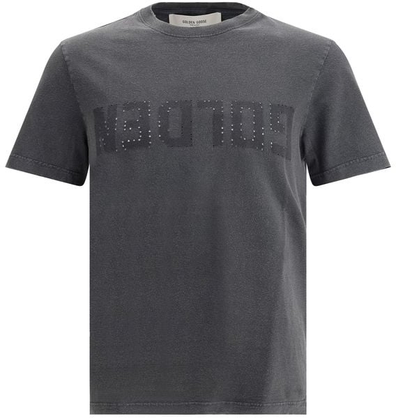 Golden Goose Golden Goose Gray Cotton T-Shirt Goud