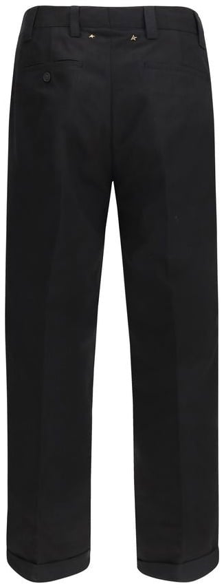 Golden Goose Black Cotton Chino Pants Zwart