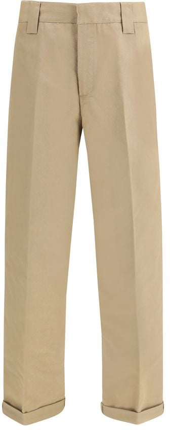 Golden Goose Beige Cotton Chino Pants Goud