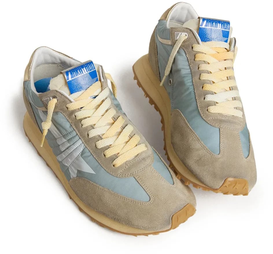 Golden Goose baskets de course a pied marathon Blauw