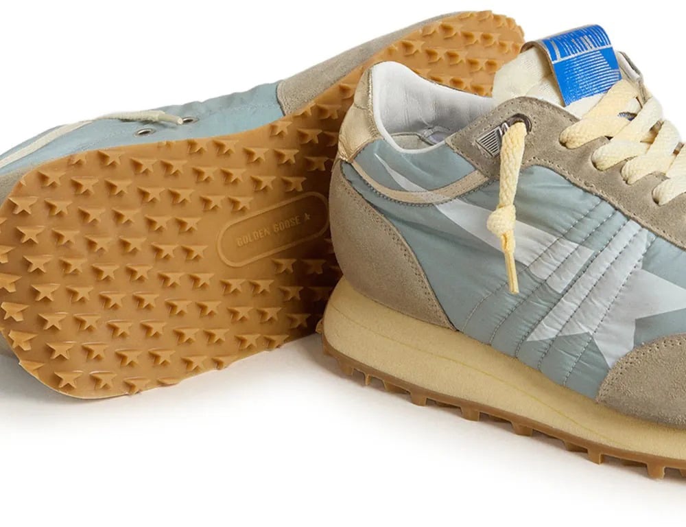 Golden Goose baskets de course a pied marathon Blauw