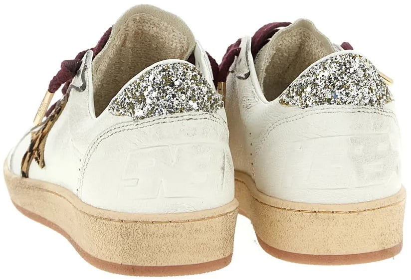Golden Goose baskets en cuir a patch etoile Beige