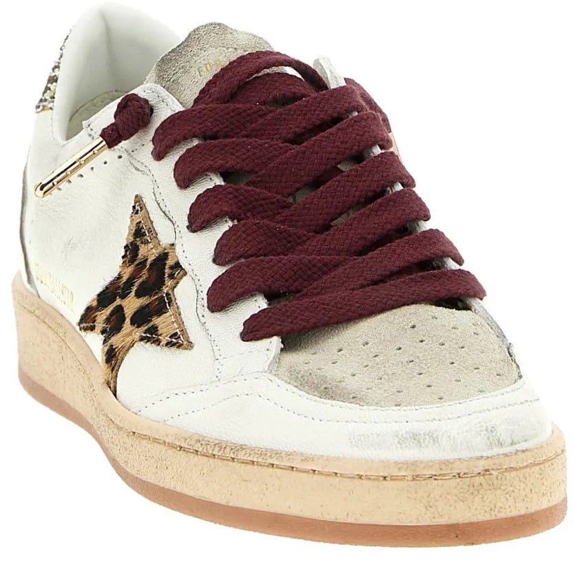 Golden Goose baskets en cuir a patch etoile Beige