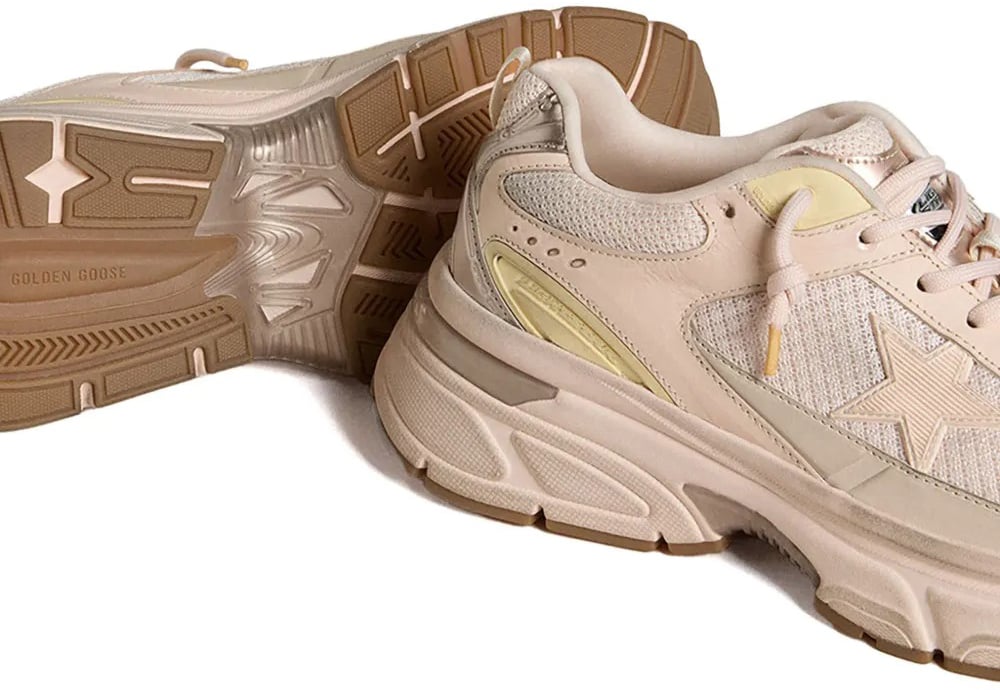 Golden Goose baskets en cuir lightstar Roze