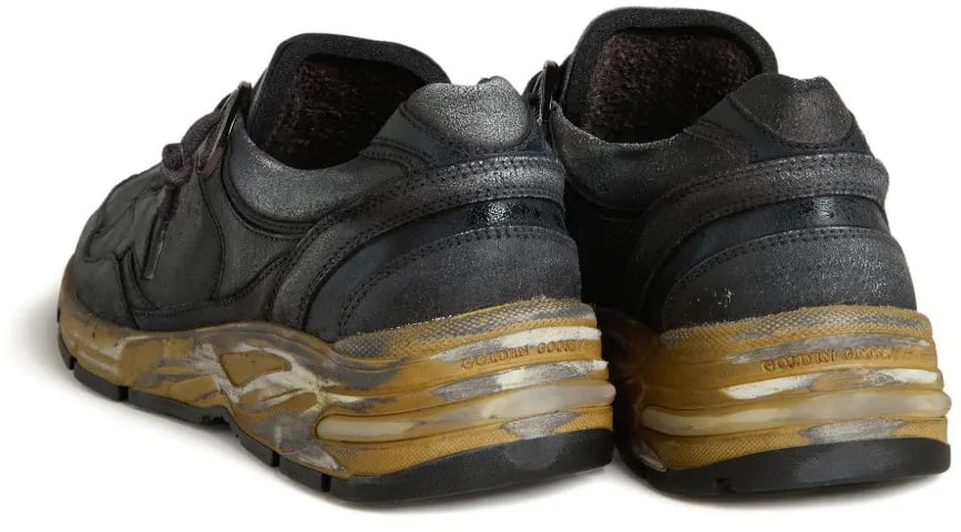 Golden Goose baskets golden goose dad star noir femme Zwart