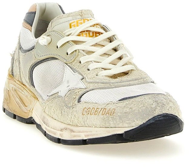 Golden Goose baskets golden goose running dad blanc beige femme Beige