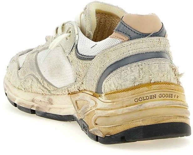 Golden Goose baskets golden goose running dad blanc beige homme Beige