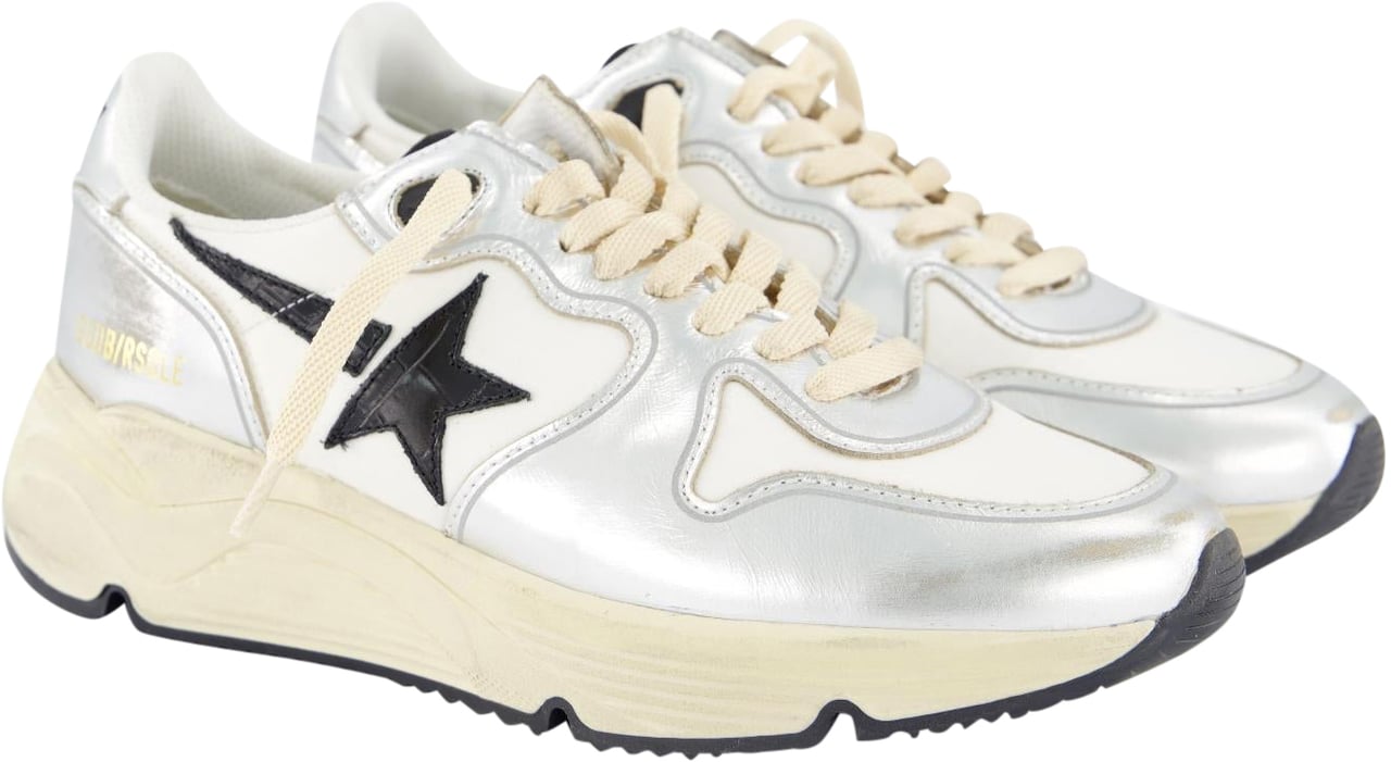 Golden Goose Dames Running Sneaker Zilver Metallic