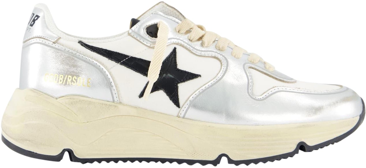 Golden Goose Dames Running Sneaker Zilver Metallic