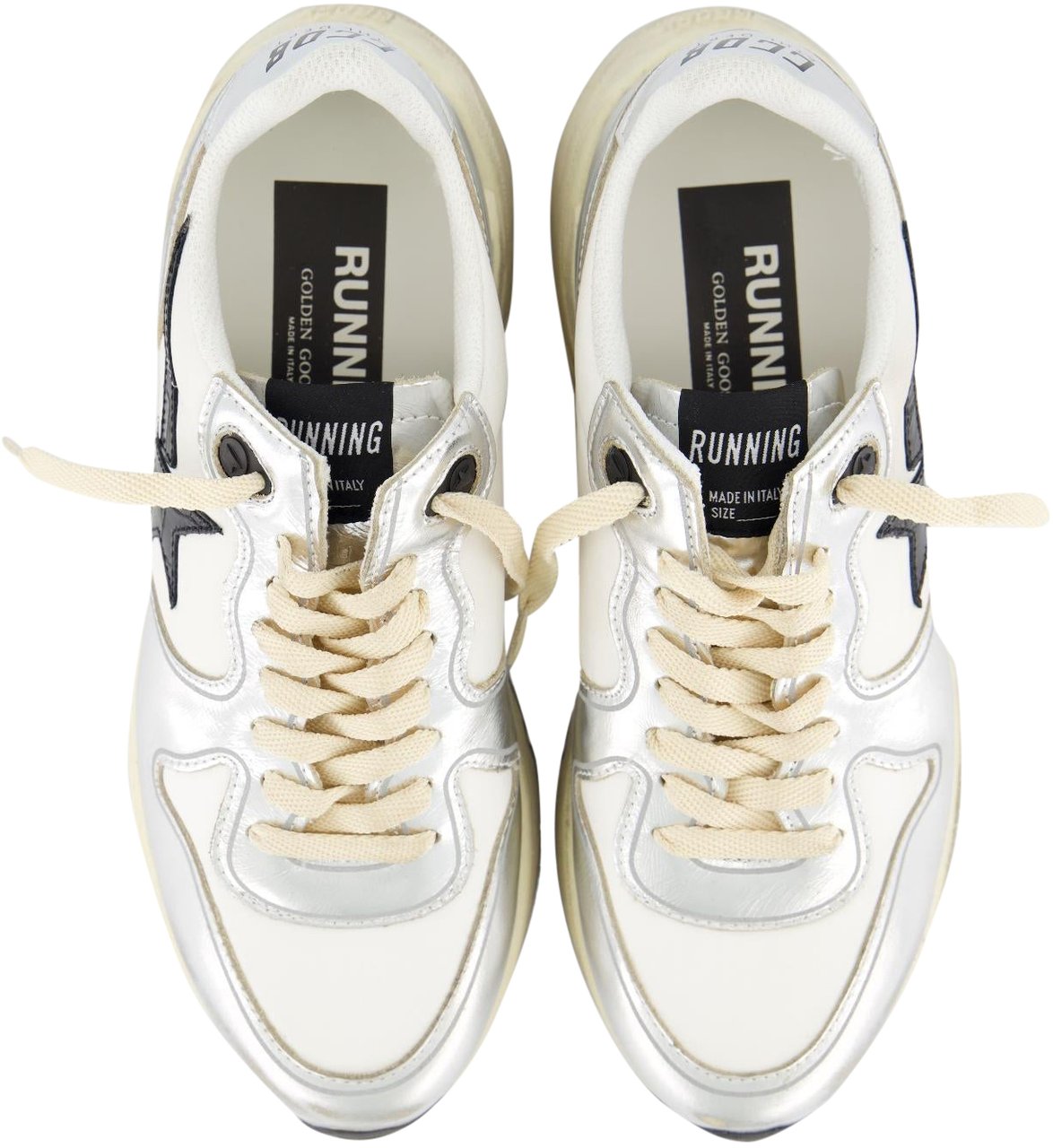 Golden Goose Dames Running Sneaker Zilver Metallic