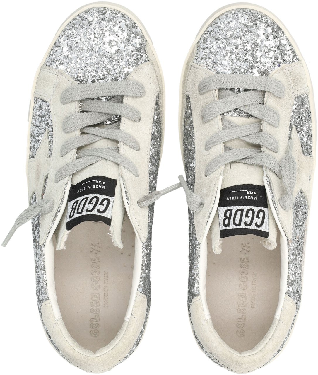 Golden Goose Super-Star Glitter Silver/Ice Zilver