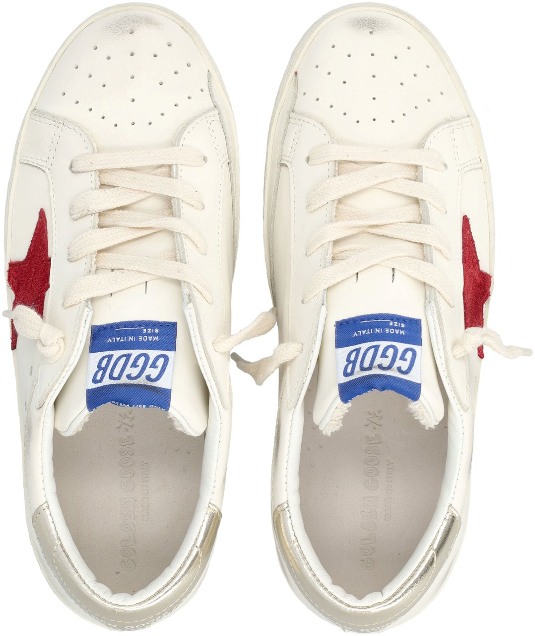 Golden Goose Super Star Bike Leather Bianco Wit