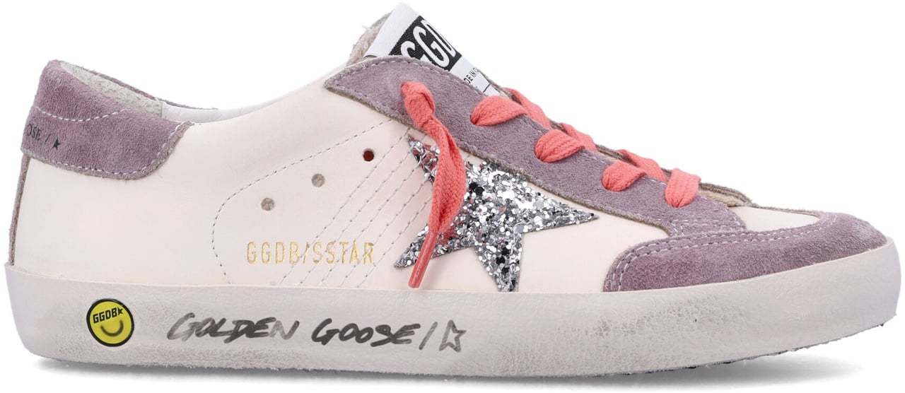 Golden Goose Super-Star Whitelilacsilver Paars
