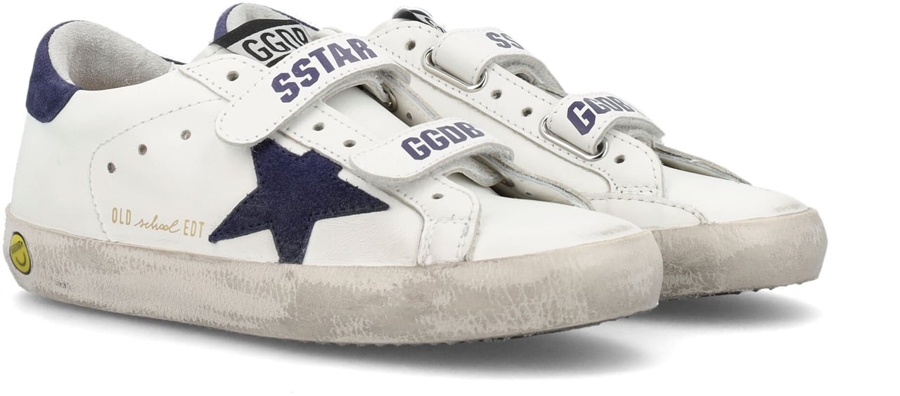 Golden Goose Old School Leather Whiteblue Depths Wit