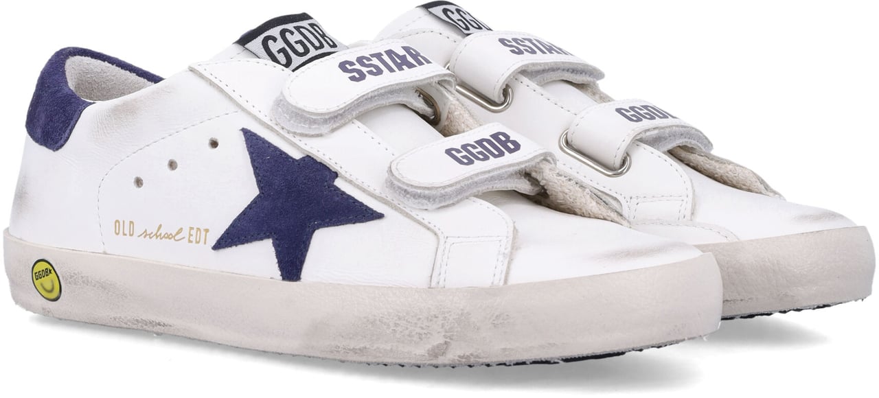 Golden Goose Old School Leather Bianco Wit