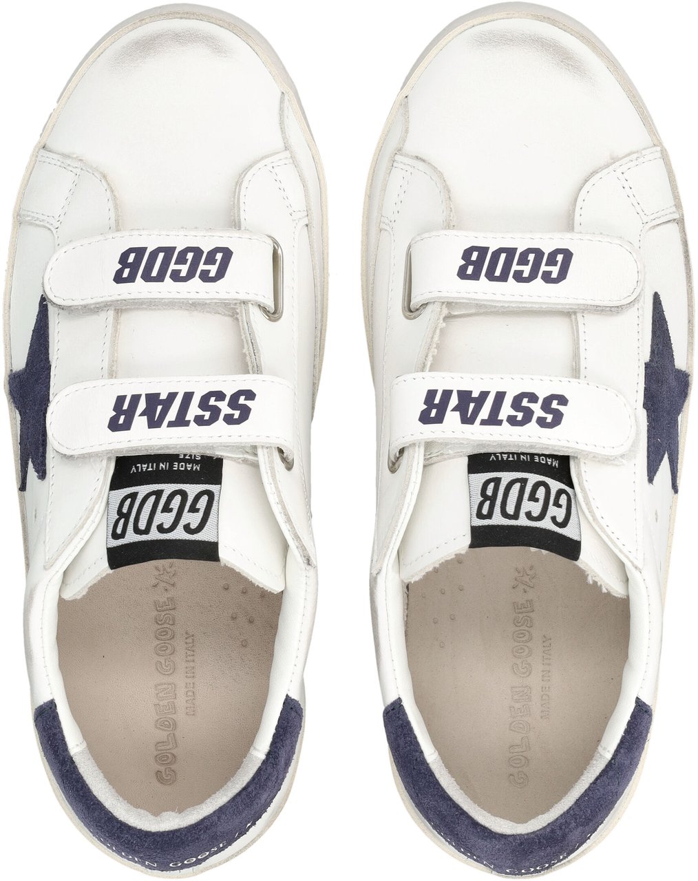 Golden Goose Old School Leather Bianco Wit