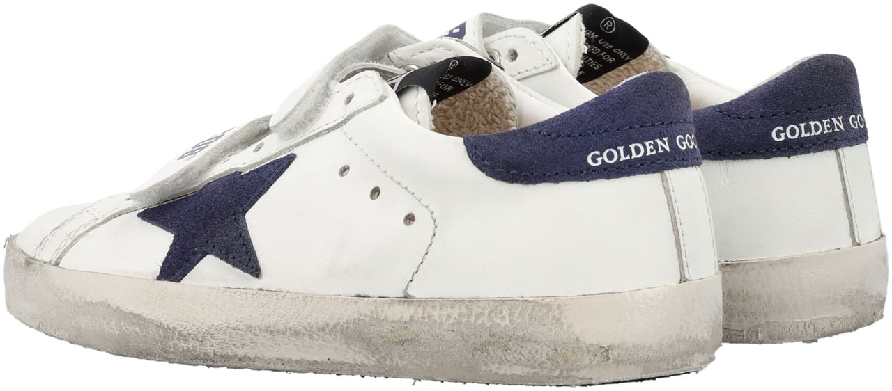 Golden Goose Old School Leather Bianco Wit
