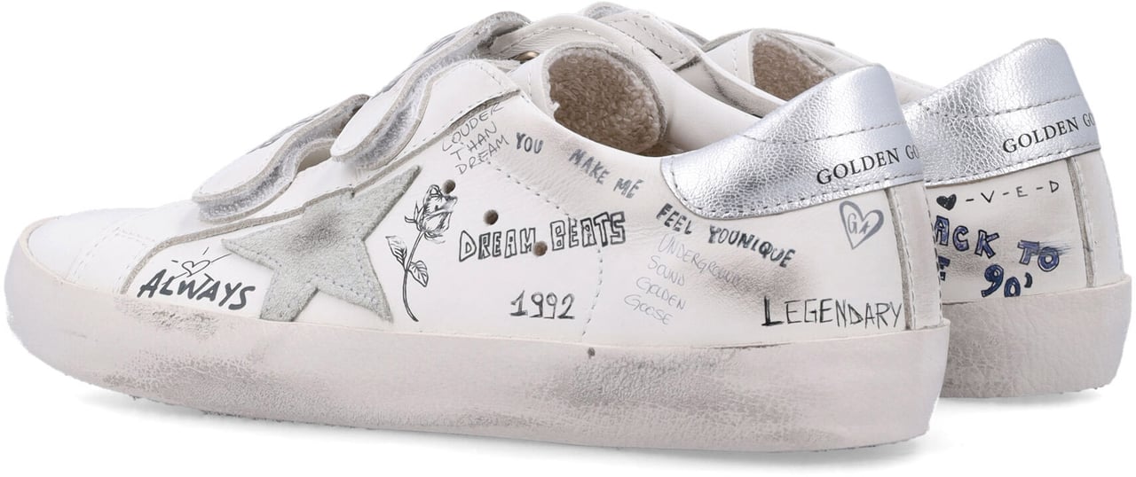 Golden Goose Old School Whiteice Wit