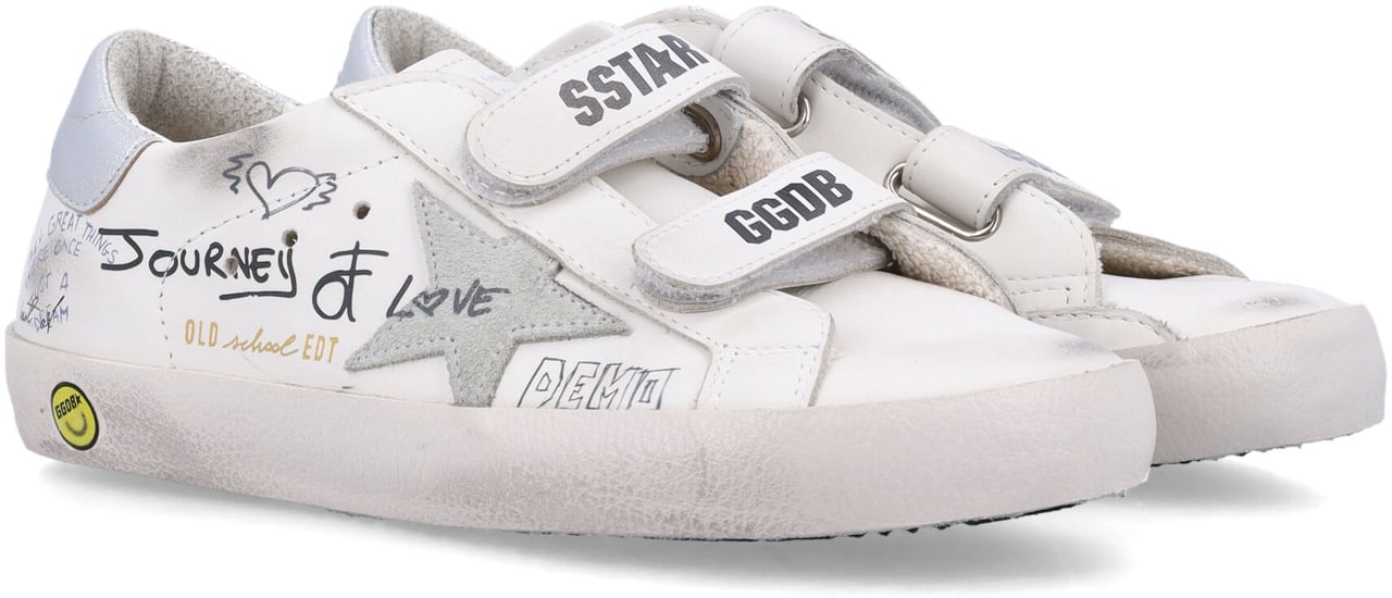 Golden Goose Kid - Old school sneakers Wit