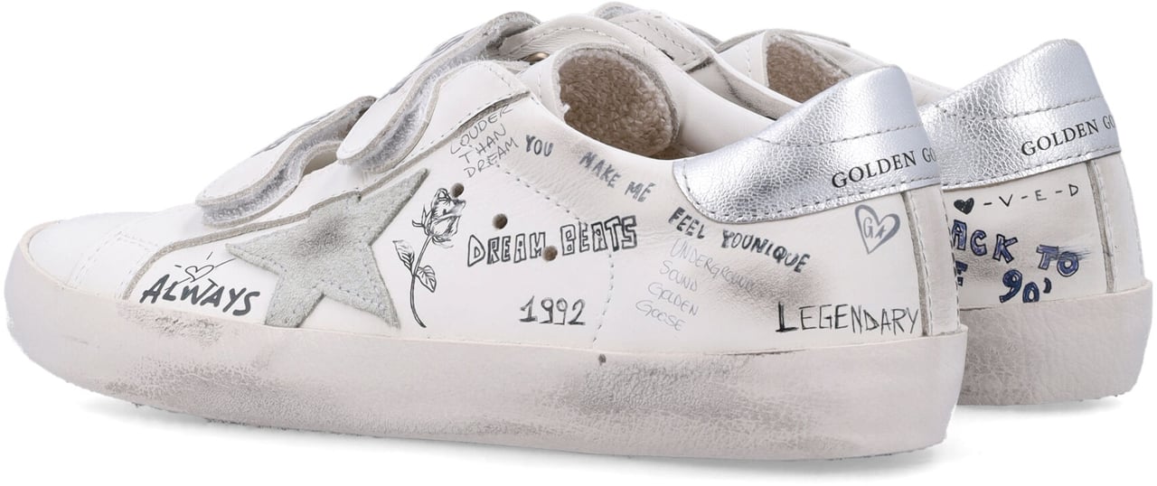 Golden Goose Kid - Old school sneakers Wit