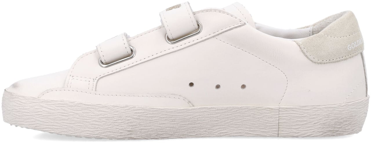 Golden Goose Old School Leather Whitepeacheggnog Wit