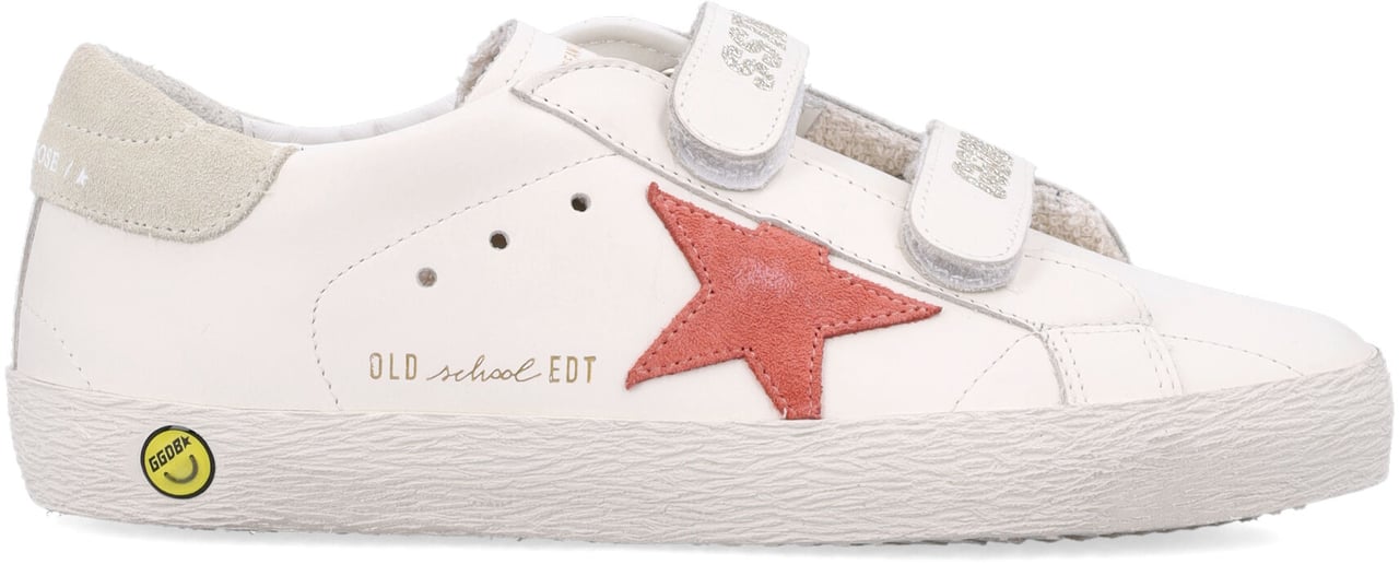 Golden Goose Old School Leather Whitepeacheggnog Wit