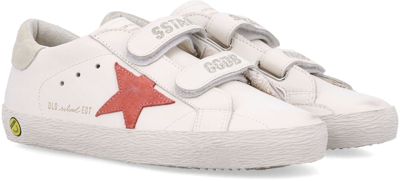 Golden Goose Old School Leather Whitepeacheggnog Wit