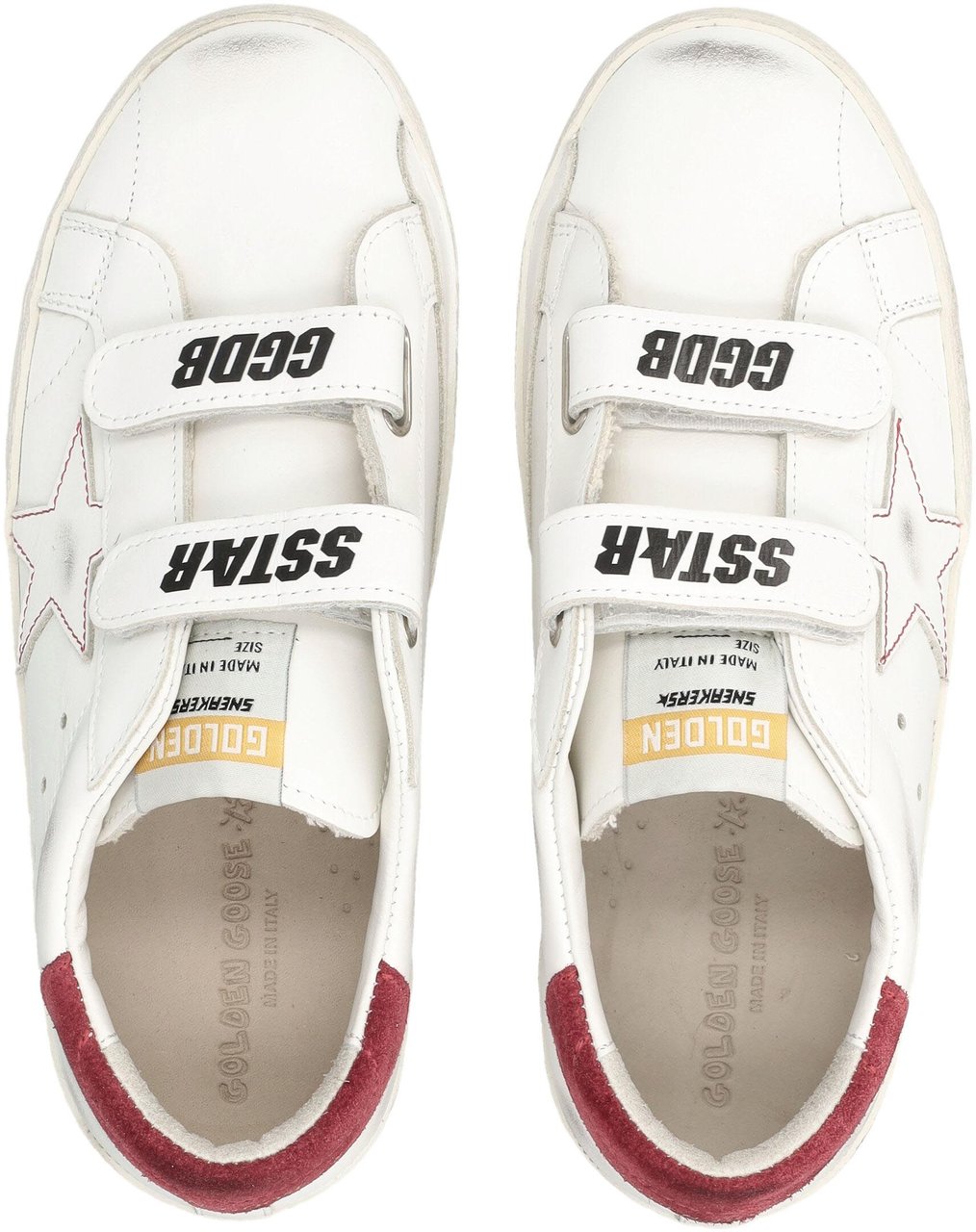 Golden Goose Old School Leather Bianco Wit
