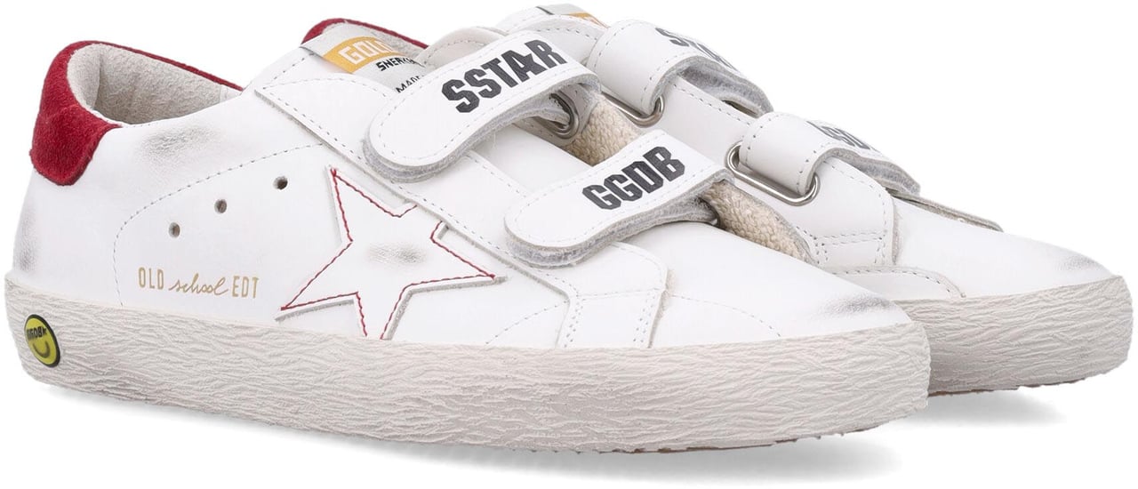 Golden Goose Old School Leather Bianco Wit