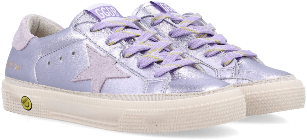 Golden Goose May Laminated Nappa Lilla Paars