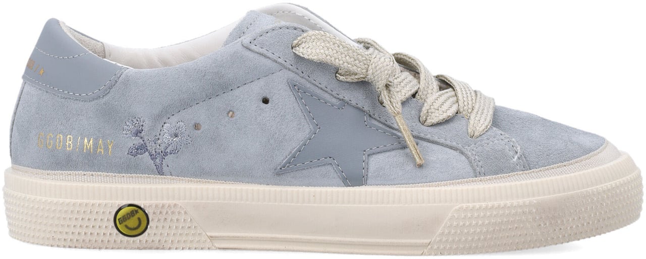 Golden Goose May Suede Quarrysilver Blue Blauw