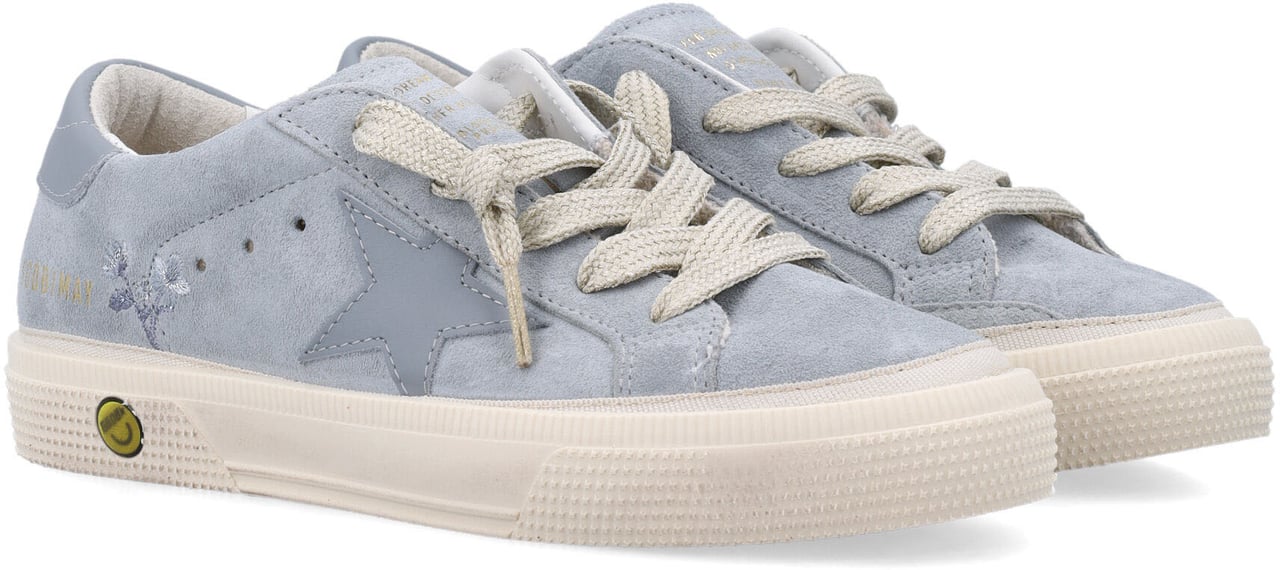 Golden Goose May Suede Quarrysilver Blue Blauw