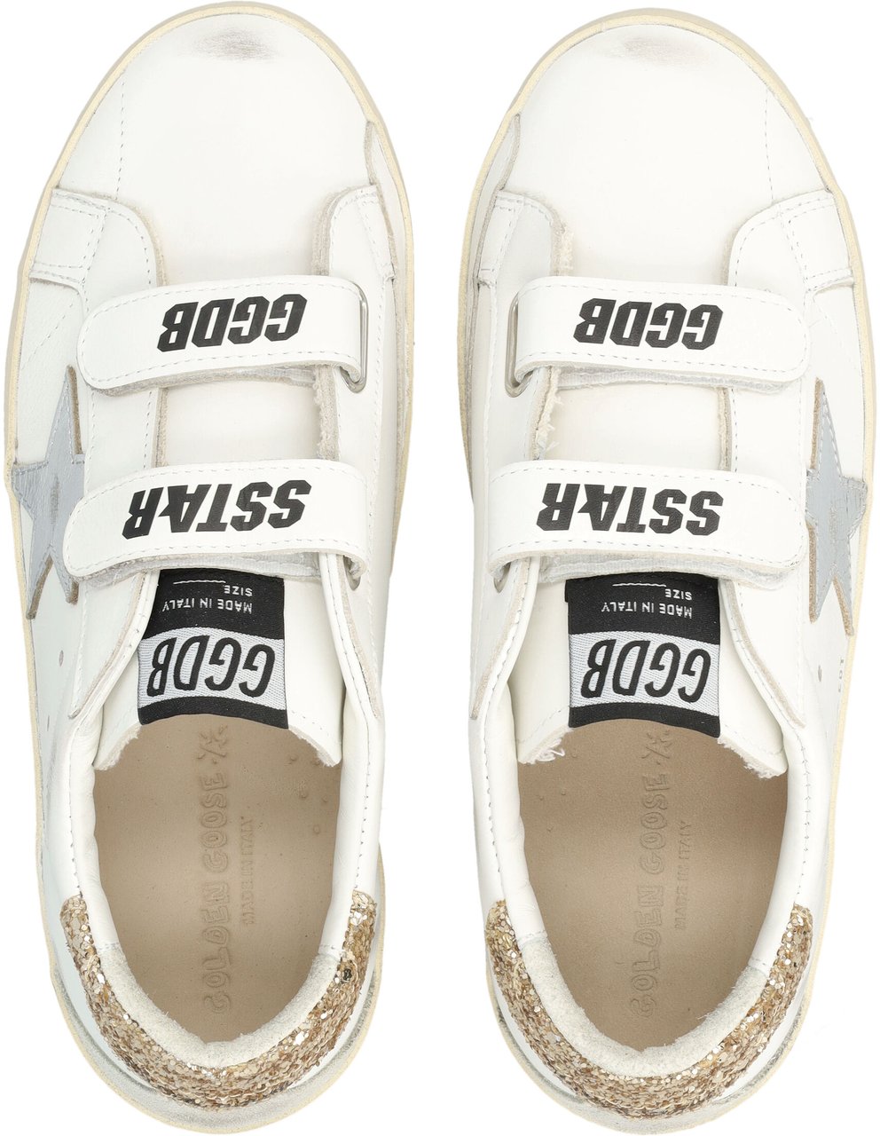 Golden Goose Old School Leather Bianco Wit