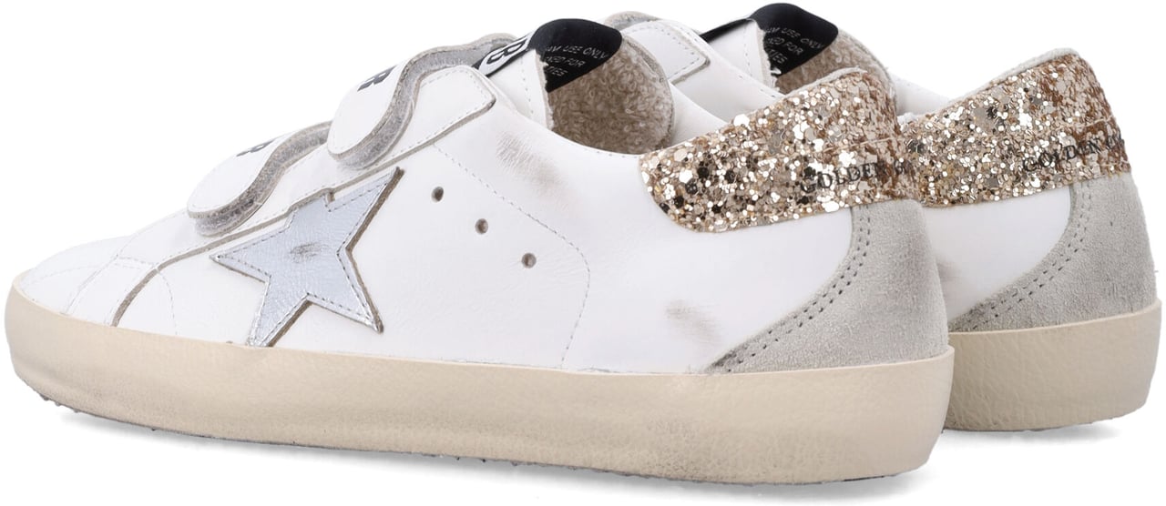 Golden Goose Old School Leather Bianco Wit