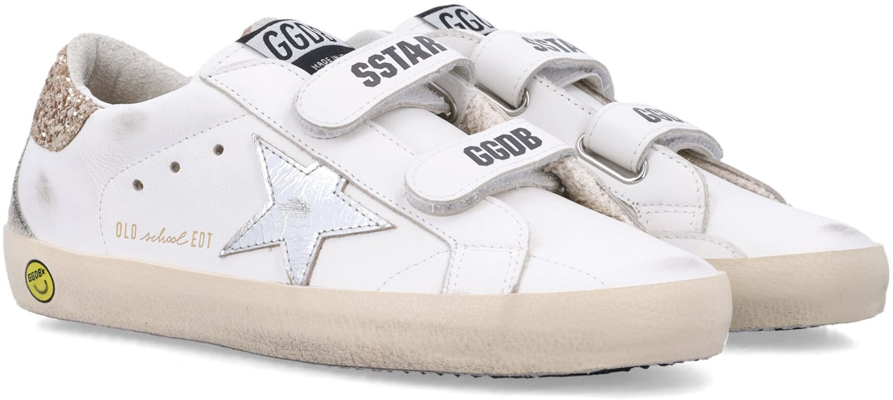Golden Goose Old School Leather Bianco Wit