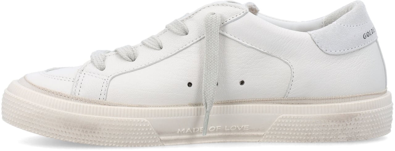 Golden Goose Kid - May nappa sneakers Wit