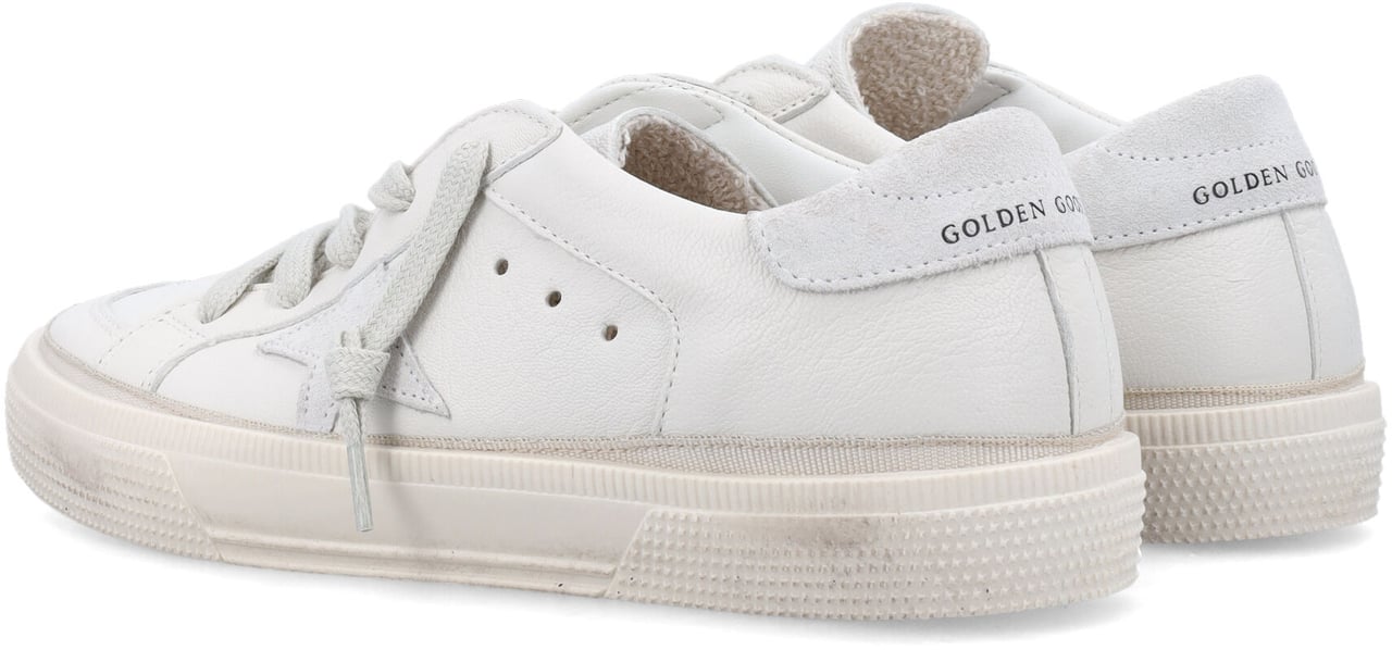Golden Goose Kid - May nappa sneakers Wit
