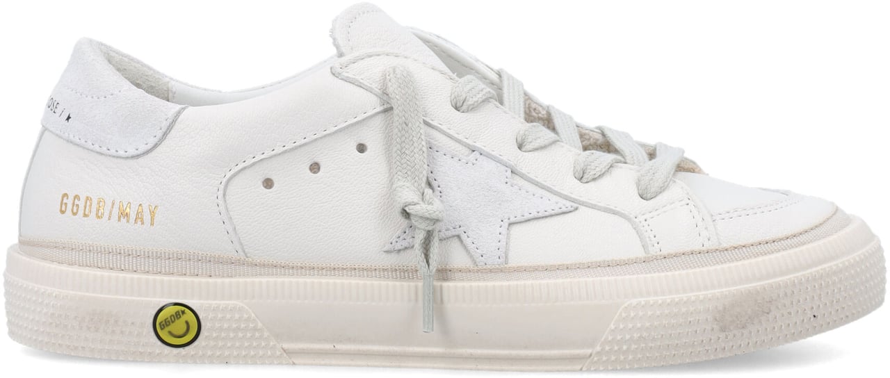 Golden Goose Kid - May nappa sneakers Wit
