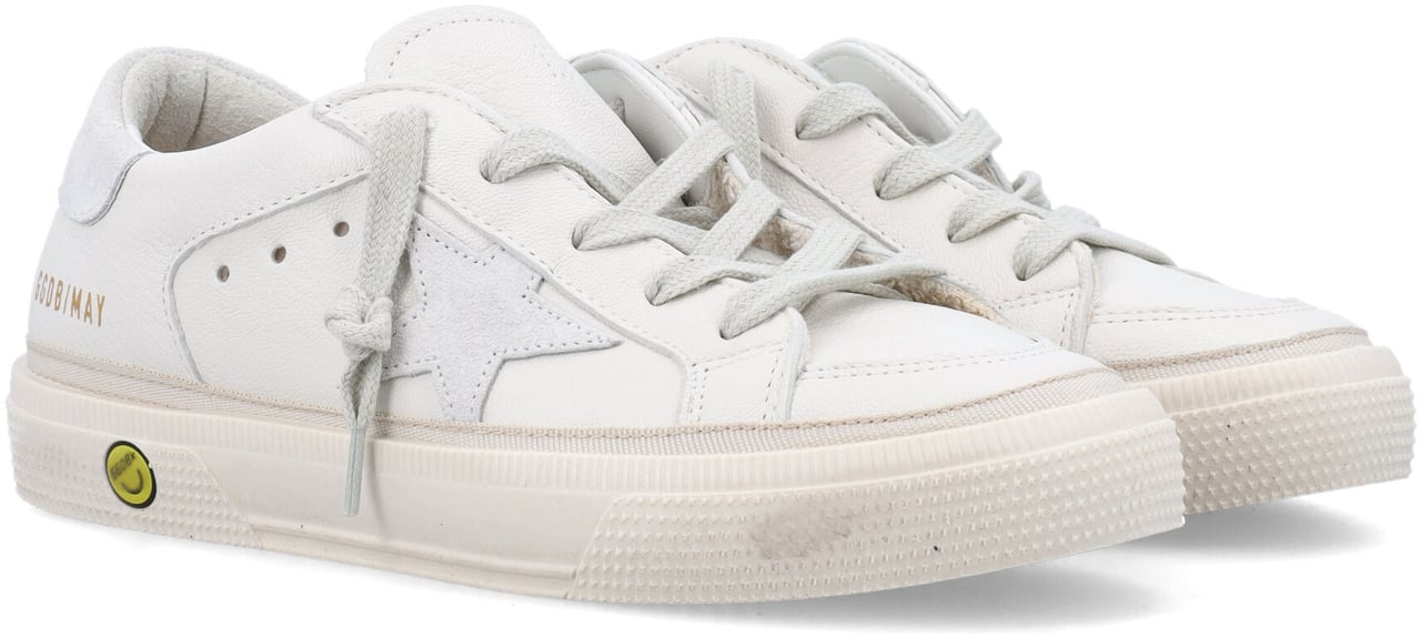 Golden Goose Kid - May nappa sneakers Wit