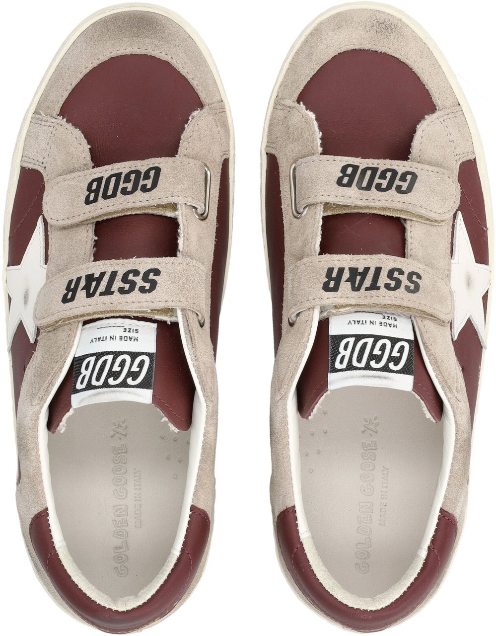 Golden Goose Old School Leather Bordeaux/Taupe Taupe