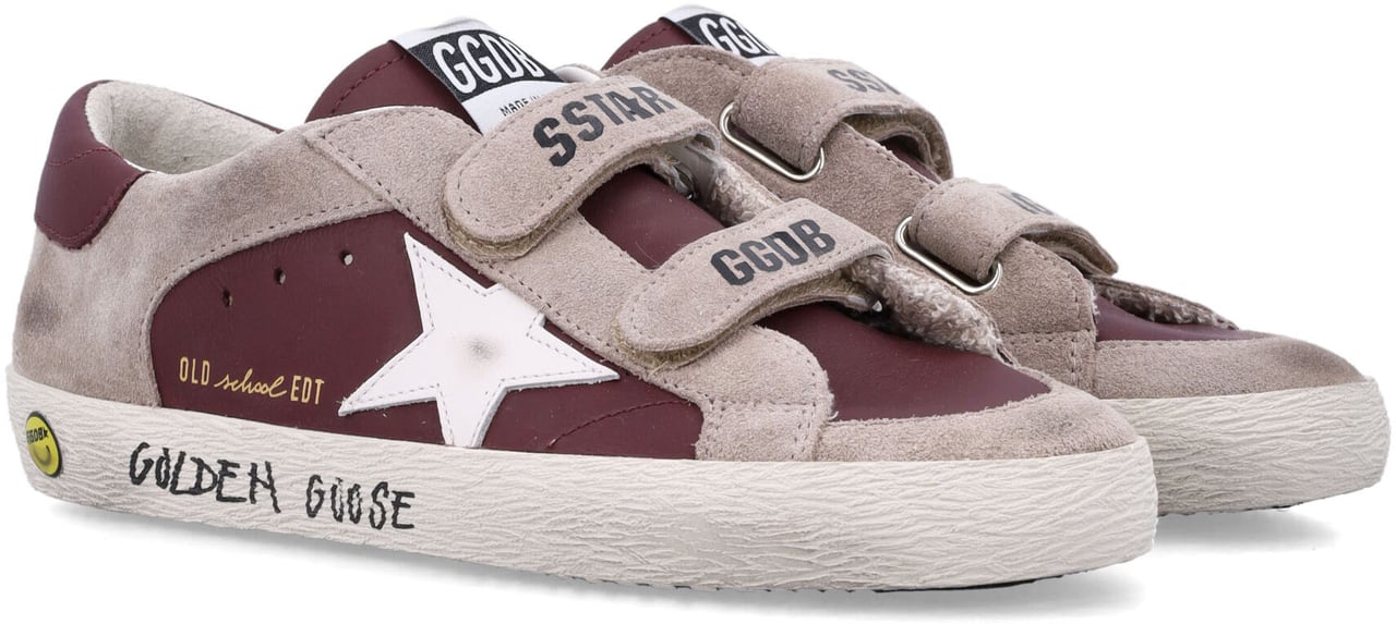 Golden Goose Old School Leather Bordeaux/Taupe Taupe