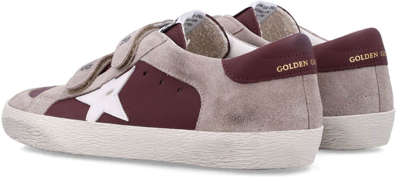 Golden Goose Old School Leather Bordeaux/Taupe Taupe