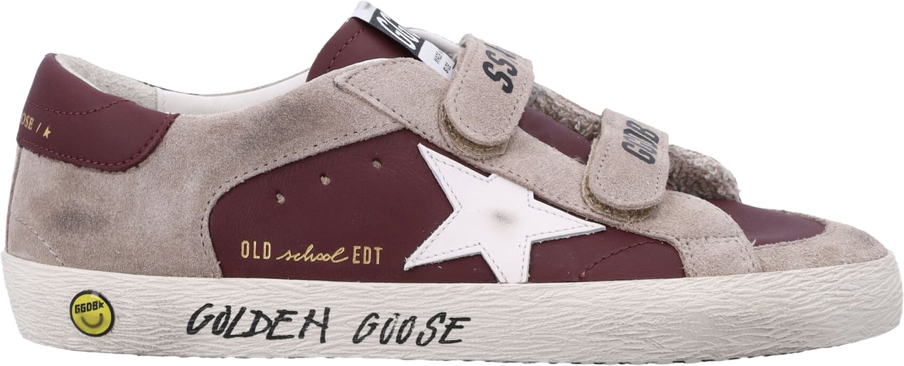 Golden Goose Old School Leather Bordeaux/Taupe Taupe