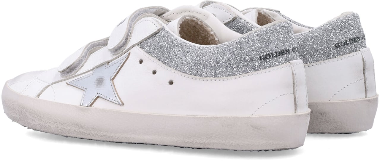 Golden Goose Old School Leather Optic White/Silver Wit