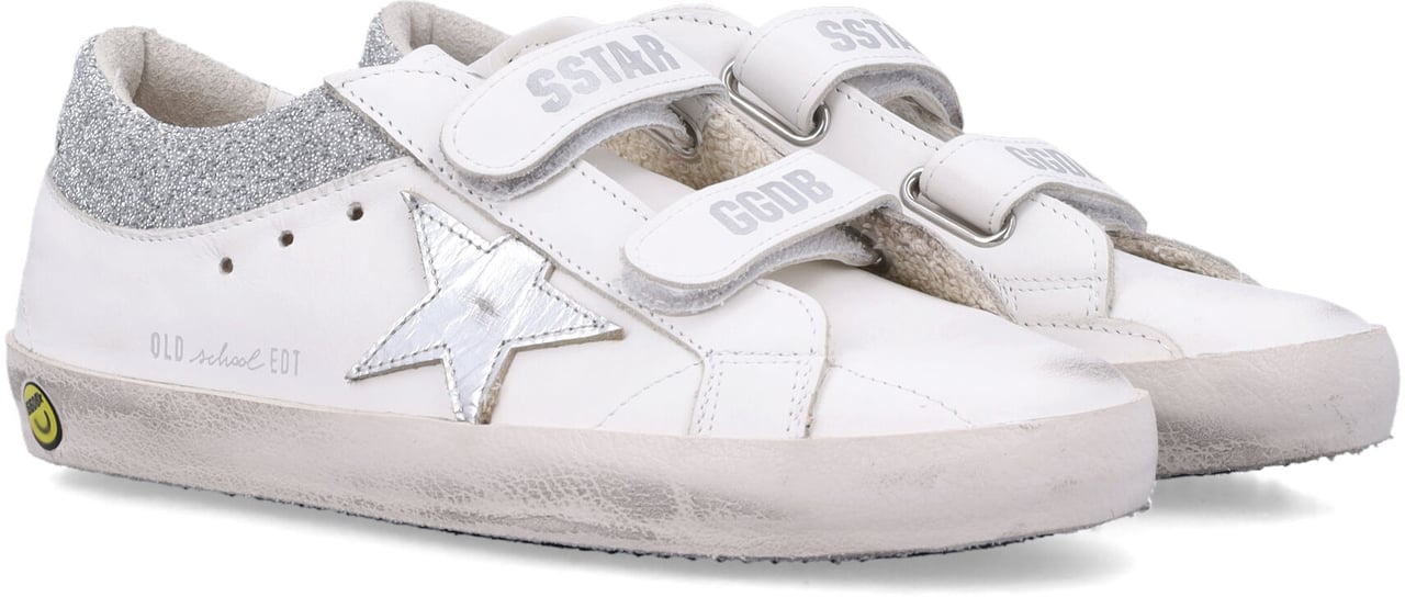 Golden Goose Old School Leather Optic White/Silver Wit