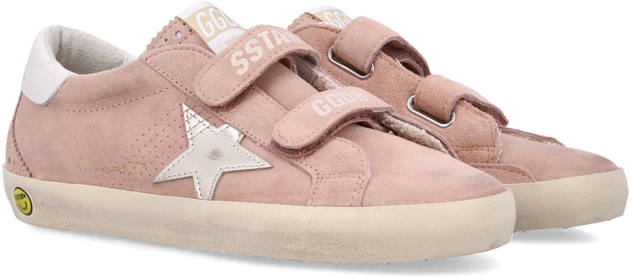 Golden Goose Old School Suede Pink/Platinum Roze