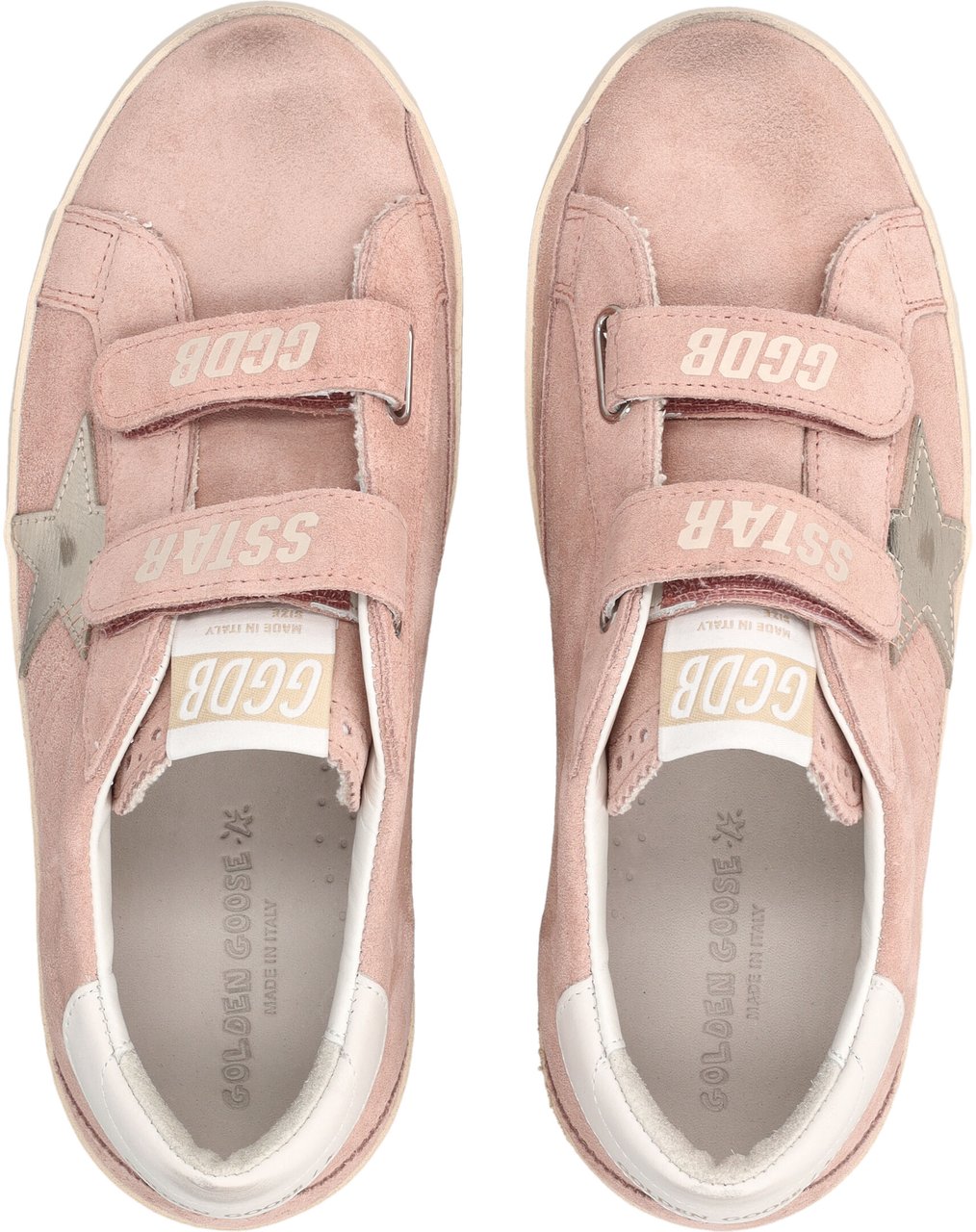 Golden Goose Old School Suede Pink/Platinum Roze