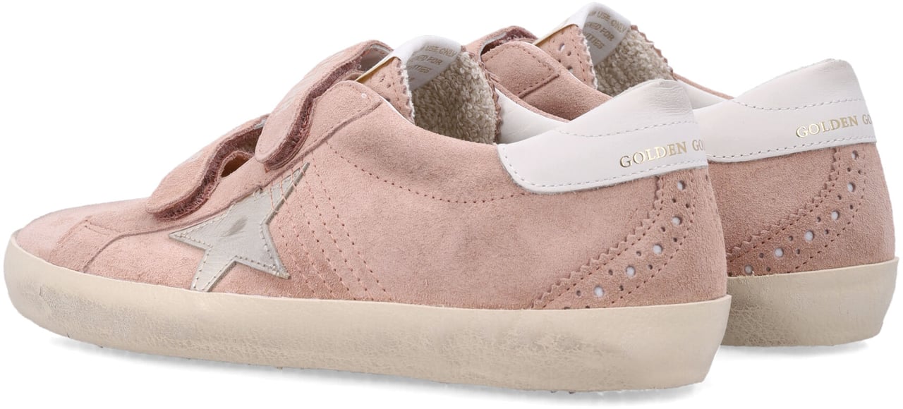 Golden Goose Old School Suede Pink/Platinum Roze
